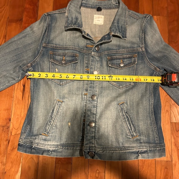 J Crew distressed jean jacket. - Picture 7 of 7